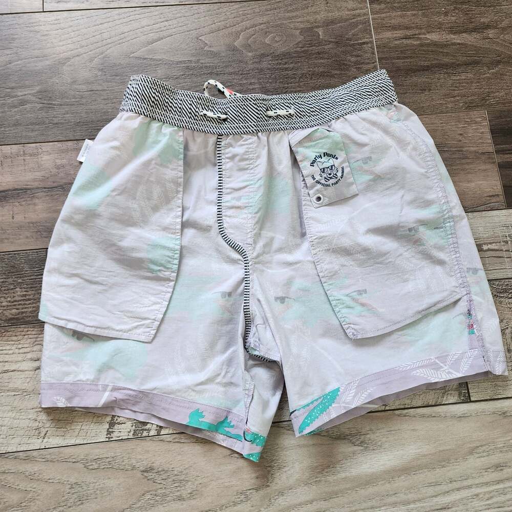 Party Pants Gator Done Swim Shorts Men's Size Medium - Picture 12 of 13